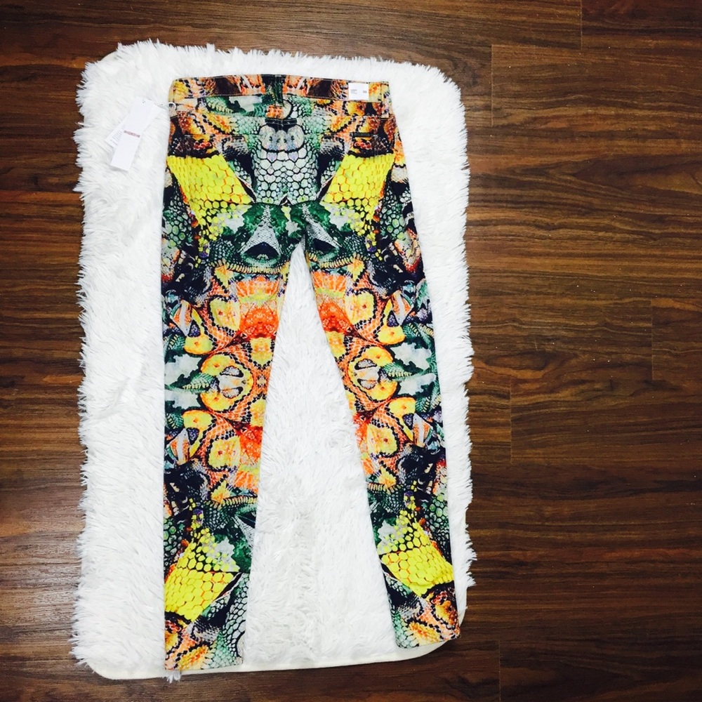 Hudson Nico MidRise Super Skinny Snake Print Jeans - Picture 5 of 7